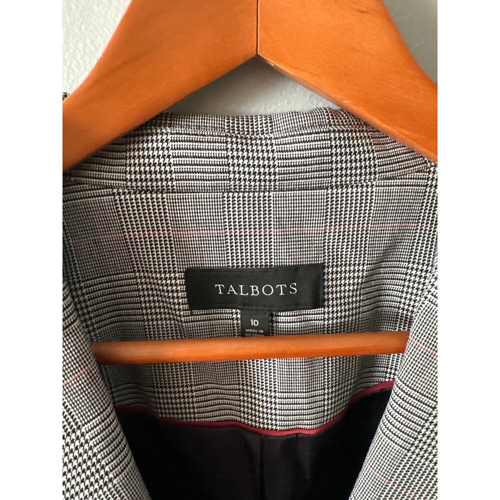 Talbots Glen Plaid Blazer Women’s Size 10 Career Office Preppy Jacket - Picture 2 of 6